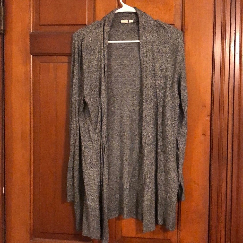 GAP Black & White Heathered Cardigan